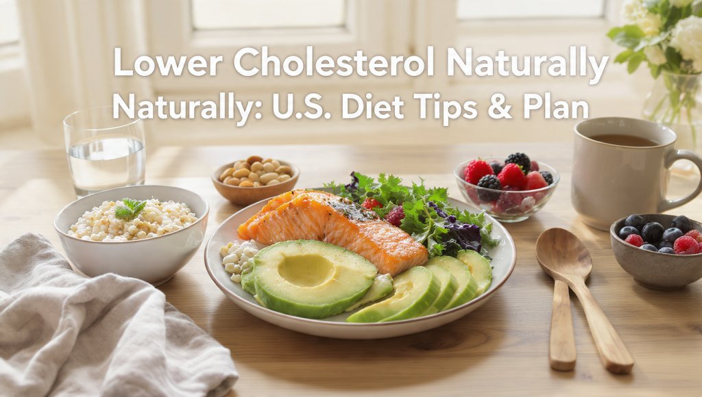Lower Cholesterol Naturally: U.S. Diet Tips & Plan